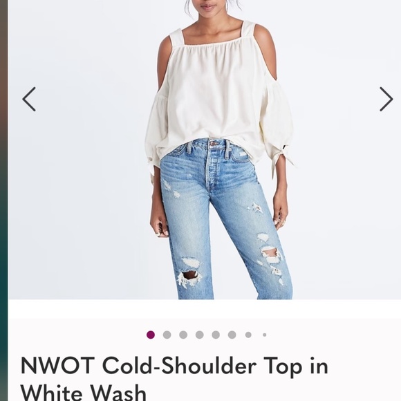Madewell cold shoulder top. - Picture 3 of 3